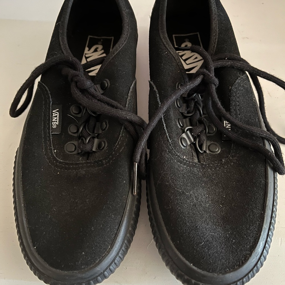 Vans Black Platform Shoes Women’s